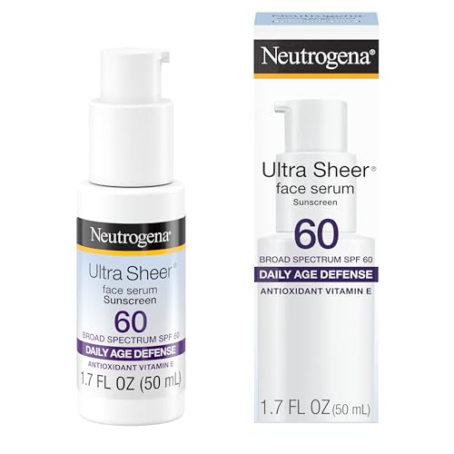 Neutrogena Ultra Sheer Face Serum SPF 60+ 1.7 oz for Superior Sun Protection