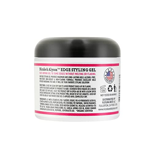 Nicole & Alyssa - Edge Styling Gel 4oz (Black Gel) - Image 4