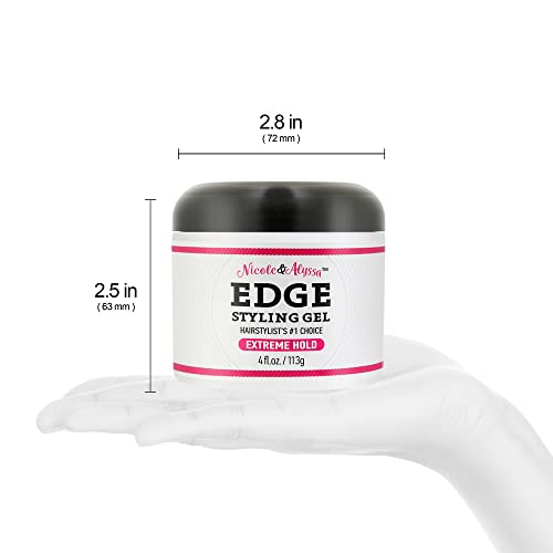 Nicole & Alyssa - Edge Styling Gel 4oz (Black Gel) - Image 2