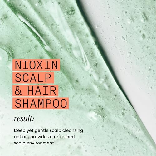 Nioxin System 4, Cleansing Shampoo With Peppermint Oil, Treats Sensitive Scalp & Provides Moisture, For Color Treated Hair with Progressed Thinning, Various Sizes - Image 9