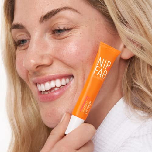 Nip+Fab Vitamin C Fix Eye Cream 10% 0.5 fl oz | with Peptides, Caffeine and Niacinamide for Smoother, Brighter Under Eye Skin | 3 Forms of Vitamin C - Image 5
