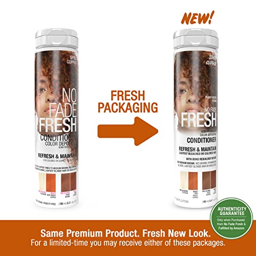 No Fade Fresh Spicy Copper Hair Color Depositing Conditioner with BondHeal Bond Rebuilder - Enhance Color, Prevent Fading & Refresh Copper Color, Deep Conditioning Hair Mask - 6.4 oz - Image 8