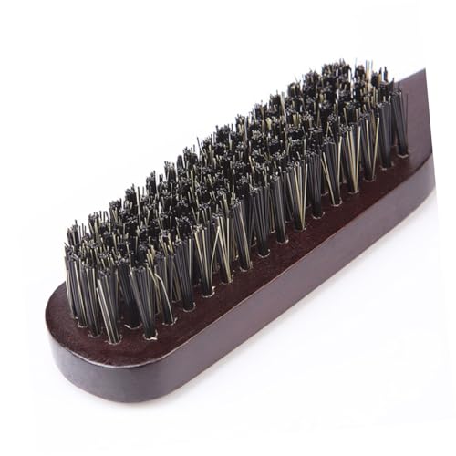 NOLITOY 1pc Broken Hair Cleaning Brush Stiff Bristles Hair Brush Horsehair Brush Hair Polish Brush Nail Cleaning Brush Hair Styling Brush Hairbrush Man Solid Wood Polishing Brush - Image 7