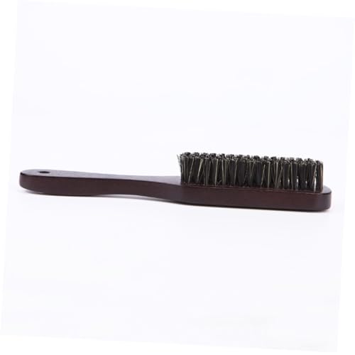 NOLITOY 1pc Broken Hair Cleaning Brush Stiff Bristles Hair Brush Horsehair Brush Hair Polish Brush Nail Cleaning Brush Hair Styling Brush Hairbrush Man Solid Wood Polishing Brush - Image 6