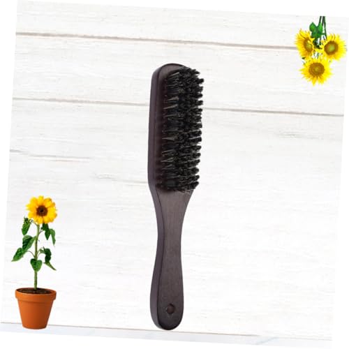 NOLITOY 1pc Broken Hair Cleaning Brush Stiff Bristles Hair Brush Horsehair Brush Hair Polish Brush Nail Cleaning Brush Hair Styling Brush Hairbrush Man Solid Wood Polishing Brush - Image 5
