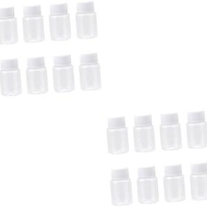 NOLITOY 20 Pcs Storage Boxes Transparent Container Travel Size Bottles Milliliter Large Mouth Bottle Protective Cover Travel Containers for Toiletries Travel Cosmetic Containers Sample
