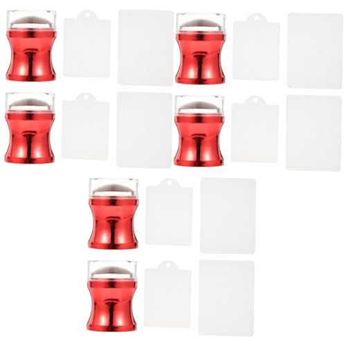NOLITOY 3 Sets Nail Art Silicone Stamp Nail Scraping Fingernail Stamp Image Plate Stamping Nail Polish Stamper Nail Art Printer Nail Art Stampers Equipment Printing Child