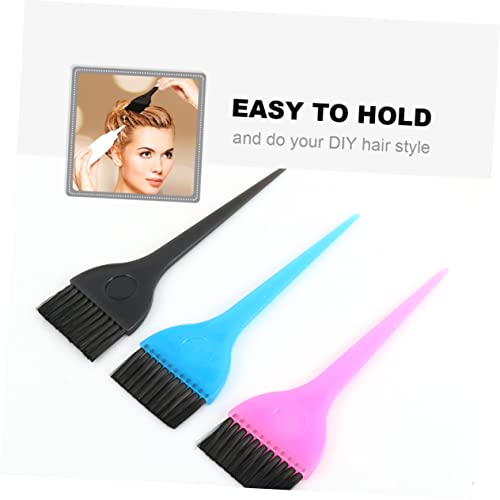 NOLITOY 6pcs Hair Brush Highlight Comb Salon Hair Teasing Comb Hair Color Brush Applicator Hair Highlights Brush Hair Dye Supplies and Tools Tease Hair Coloring Products - Image 2