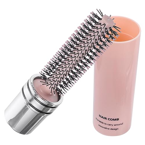 NOLITOY Portable Curling Comb Roller Portable Hair Brush Hair Curling Brush Retractable Hair Brush Men Hair Brush Hair Blow Drying Brush Styling Brush for Curly Hair Round Brush