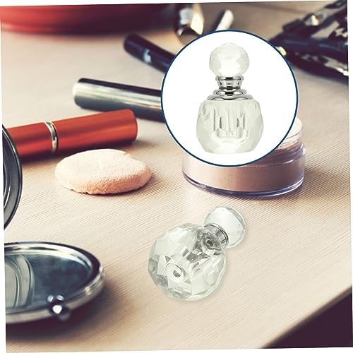 NOLITOY Transparent Perfume Bottle Vintage Perfume Bottles Perfume Storage Bottle Mini Spray Bottles Cosmetic Sample Vials Containers Glass Travel Rose Quartz Crystal Bottle - Image 6