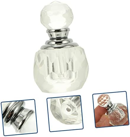 NOLITOY Transparent Perfume Bottle Vintage Perfume Bottles Perfume Storage Bottle Mini Spray Bottles Cosmetic Sample Vials Containers Glass Travel Rose Quartz Crystal Bottle - Image 4