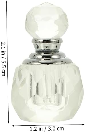 NOLITOY Transparent Perfume Bottle Vintage Perfume Bottles Perfume Storage Bottle Mini Spray Bottles Cosmetic Sample Vials Containers Glass Travel Rose Quartz Crystal Bottle - Image 2