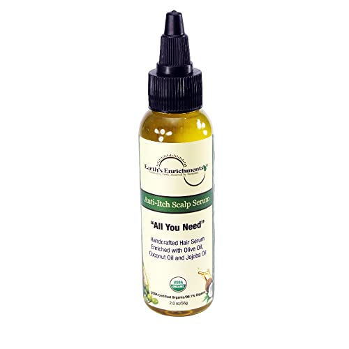 Nourishing Dry Scalp Relief Oil 4 oz with Organic Tea Tree Lavender Rosemary