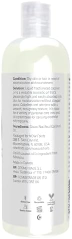 NOW Solutions, Liquid Coconut Oil, Light and Nourishing, Promotes Healthy-Looking Skin and Hair, 16-Ounce (Pack of 2) - Image 2