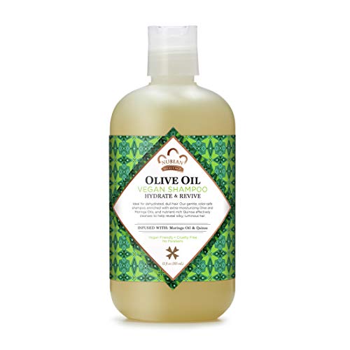 Nubian Heritage Olive Oil Hydrating Shampoo 13 oz for Moisture and Shine