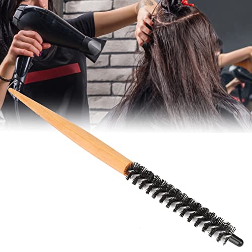 Nylon Bristle Hair Brush for Men for Salon (16# small wooden roller comb)