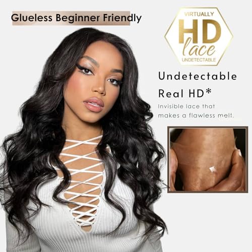 OCTSUN 24" Body Wave Lace Front Wigs Human Hair Pre Plucked Glueless Wigs Human Hair 180% Density 13x4 HD Lace Body Wave Human Hair Wig Brazilian Human Virgin Hair Lace Frontal Wigs for Women - Image 4