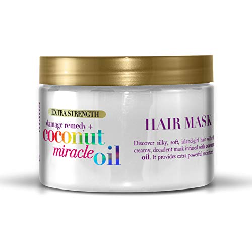 OGX Extra Strength Damage Remedy + Coconut Miracle Oil Hair Mask, Extra Hydrating & Softening Anti-Frizz Treatment to Help Repair Hair, Paraben-Free, Sulfated-Surfactants Free, 6 oz - Image 2