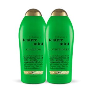 OGX Hydrating Tea Tree Mint Shampoo and Conditioner Set 25.4 oz Each