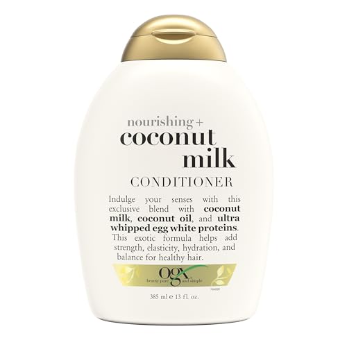OGX Nourishing Coconut Milk Conditioner, Sulfate-Free Moisturizing Formula, 13 Fl Oz