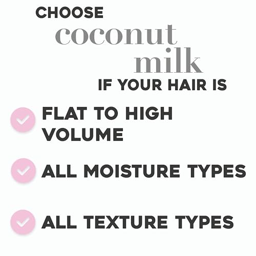 OGX Nourishing Coconut Milk Conditioner, Sulfate-Free Moisturizing Formula, 13 Fl Oz - Image 8