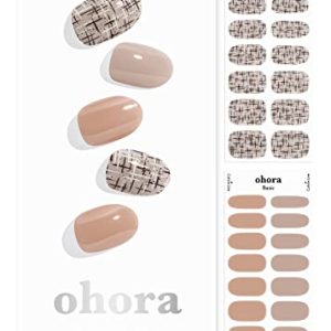 Ohora Naive Semi-Cured Gel Nail Strips Kit Long Lasting Salon Quality Easy Application
