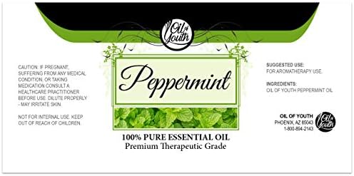 Oil of Youth 8oz Peppermint Essential Oil - 100% Pure Natural Oil - Image 2