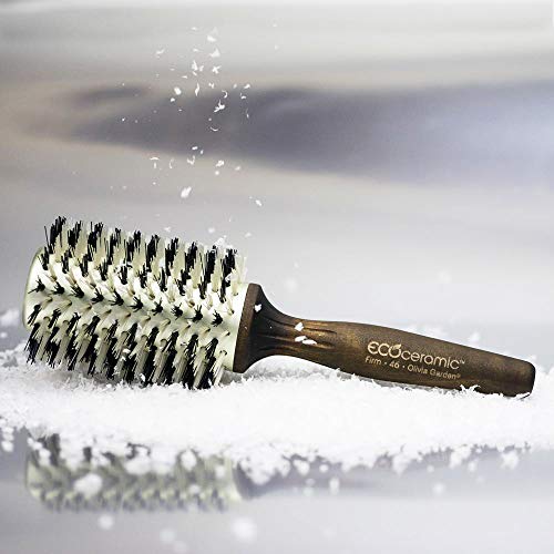 Olivia Garden Ecoceramic Firm Bristles Round Thermal Hair Brush (not electrical) - Image 6