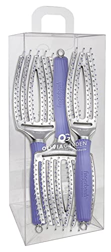 Olivia Garden FingerBrush Scalp-Hugging & Vented Paddle Hair Brush