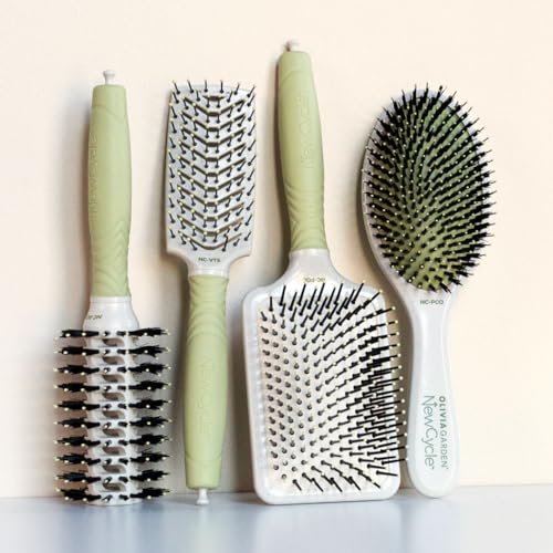 Olivia Garden NewCycle 10-inch Professional Hair Brush for All Hair Types 100% Recycled - Image 4