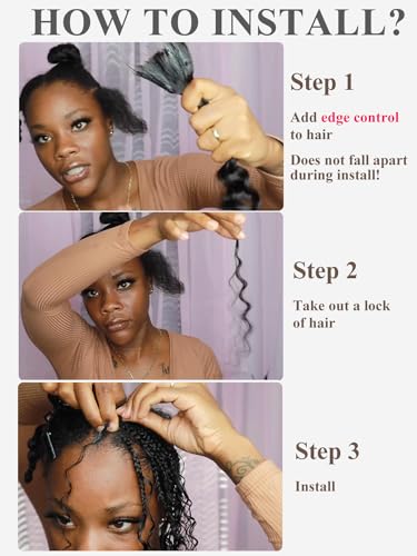 Ombre Braiding Hair 1 Bundle 50g 18 Inch P4/27 Human Braiding Hair Deep Wave Honey Blonde Braiding Hair Highlight Water Wave Bulk Human Hair 100% 10A Brazilian Brown Bariding Hair for Boho Braids - Image 4