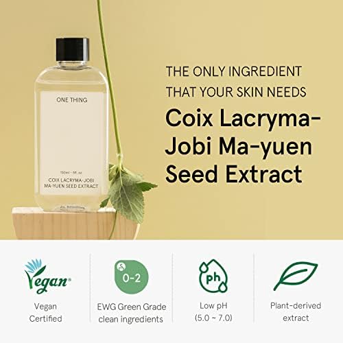 ONE THING Coix Seed (Adlay) Extract 10 fl. oz. | Hydrating Toner for Dewy Glowy Skin | Uneven Tone, Exfoliating Essence | Korean Skin Care - Image 3