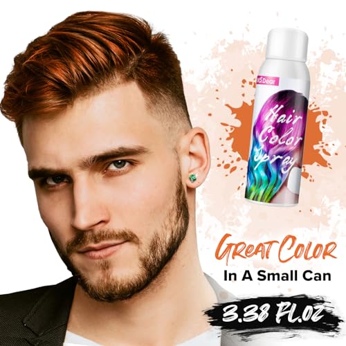 ONE-TIME USE Orange Hair Spray Temporary Hair Dye Spray for Crazy Hair Day Party Wash Out Hair Spray Hair Dye Temporary Hair Color Spray-On 1-Day Wash Off for Parties, Events 100ML - Image 3