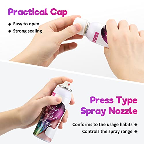 ONE-TIME USE Orange Hair Spray Temporary Hair Dye Spray for Crazy Hair Day Party Wash Out Hair Spray Hair Dye Temporary Hair Color Spray-On 1-Day Wash Off for Parties, Events 100ML - Image 9