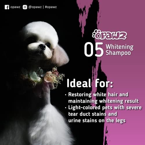 OPAWZ Whitening Purple Shampoo for Dog and Cat, 16.9 oz - Safely Remove Yellow Stains, with No Bleach, Peroxide and Sulfate, Professional Groomers Recommended Product - Image 3