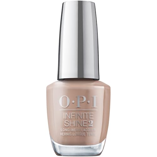 OPI Infinite Shine Long-Wear Soft Crème Finish Opaque Nude Nail Polish, Up to 11 days of wear & Gel-Like Shine, Spring '24, Your Way Collection, Basic Baddie, 0.5 fl oz