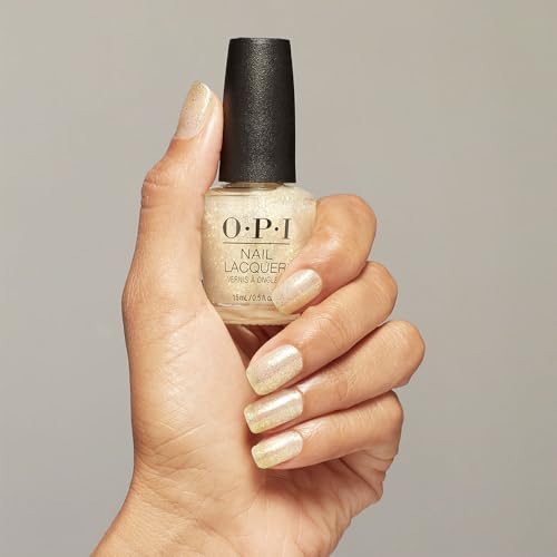 OPI Nail Lacquer, Soft Sheer & Glitter Finish Metallic Nail Polish, Up to 7 Days of Wear, Chip Resistant & Fast Drying, Spring '24, Your Way Collection, Gliterally Shimmer, 0.5 fl oz - Image 5