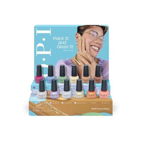 OPI Nail Lacquer, Soft Sheer & Glitter Finish Metallic Nail Polish, Up to 7 Days of Wear, Chip Resistant & Fast Drying, Spring '24, Your Way Collection, Gliterally Shimmer, 0.5 fl oz - Image 6