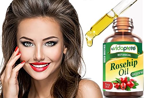 Pure Organic Rosehip Oil 100% Virgin Unrefined 1 Fl. oz. for Skin and Hair - Image 5