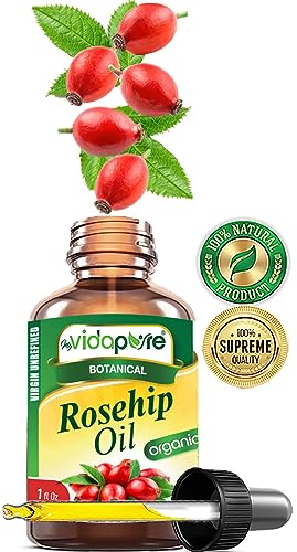 Pure Organic Rosehip Oil 100% Virgin Unrefined 1 Fl. oz. for Skin and Hair - Image 3