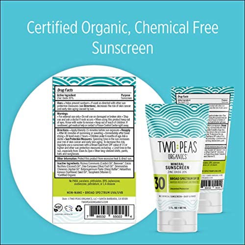 Organic SPF 30 Sunscreen Lotion Reef Safe - 2 Pack, 8 oz Bottles Each - Image 6