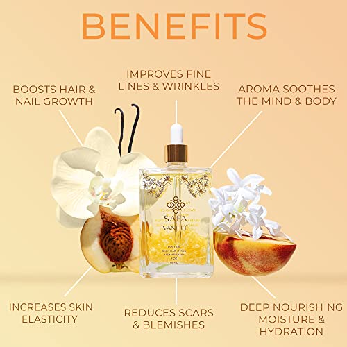 Organic Vanilla Oil 4 oz for Skin and Hair Natural Hydration Moisturizer - Image 2