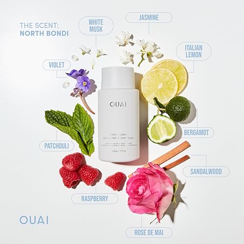 OUAI Hair Gloss Bundle, Medium Hair - Includes Hair Gloss and Medium Shampoo - Volumizing, Frizz-Control Hair Bundle (2 Count, 6 Oz/ 10 Fl Oz) - Image 7