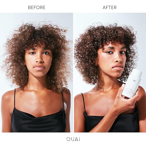 OUAI Hair Gloss Bundle, Thick Hair - Includes Hair Gloss and Thick Shampoo - Volumizing, Frizz-Control Hair Bundle (2 Count, 6 Oz/ 10 Fl Oz) - Image 4