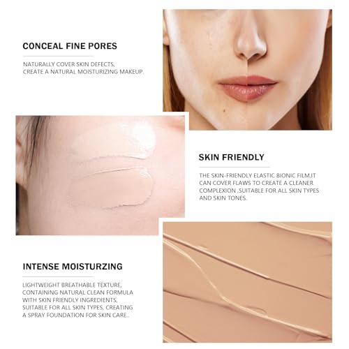 Ownest Mushroom Head Air Cushion BB Cream, Concealer Lasting Nude Makeup Moisturizing Pigment CC Liquid Foundation, Even Skin Tone Makeup Base Primer-Buff Beige - Image 6