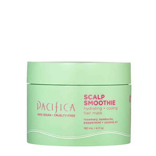 Pacifica Beauty, Hydrating Scalp Smoothie Leave-In Repair Hair Mask & Scalp Treatment, Rosemary Oil, Hydration Scalp Mask, Dry Scalp Treatment, For All Hair Types, Kombucha, Silicone Free, Vegan