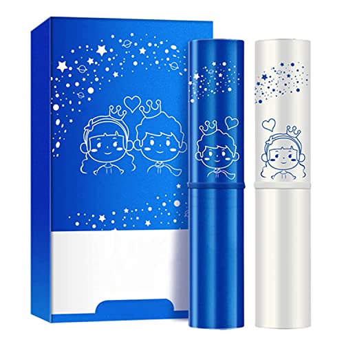 Pack of 2 Color Changing Lip Balm for Men and Women, Attractive White/Blue Stick Gift by Gireatick, Lip Moisturizer Lip Gloss for Men and Women, Vaseline Chapstick for Dry, Cracked, Chapped Lips