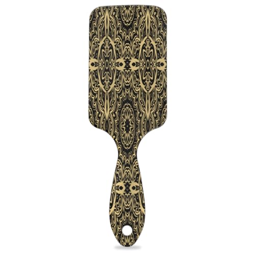 Paddle Hair Brush Retro Pattern Air Cushion Combs Anti-Static Comb Hair Brush 8.66 * 2.75 IN Soft Scalp Massage Brush for Women and Men