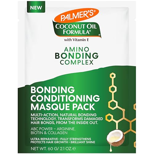 Palmer's Amino Bonding Complex Hair Mask 2.1 oz Coconut Oil Vitamin E Heat Protectant Anti Frizz