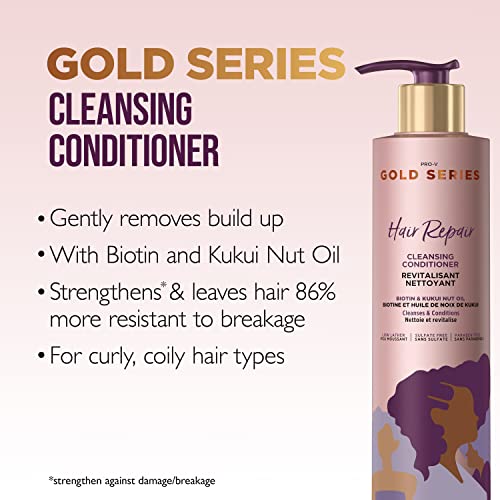 Pantene Pro-V Gold Series Hair Repair Cleansing Conditioner with Biotin, 9.1 fl oz - Image 3